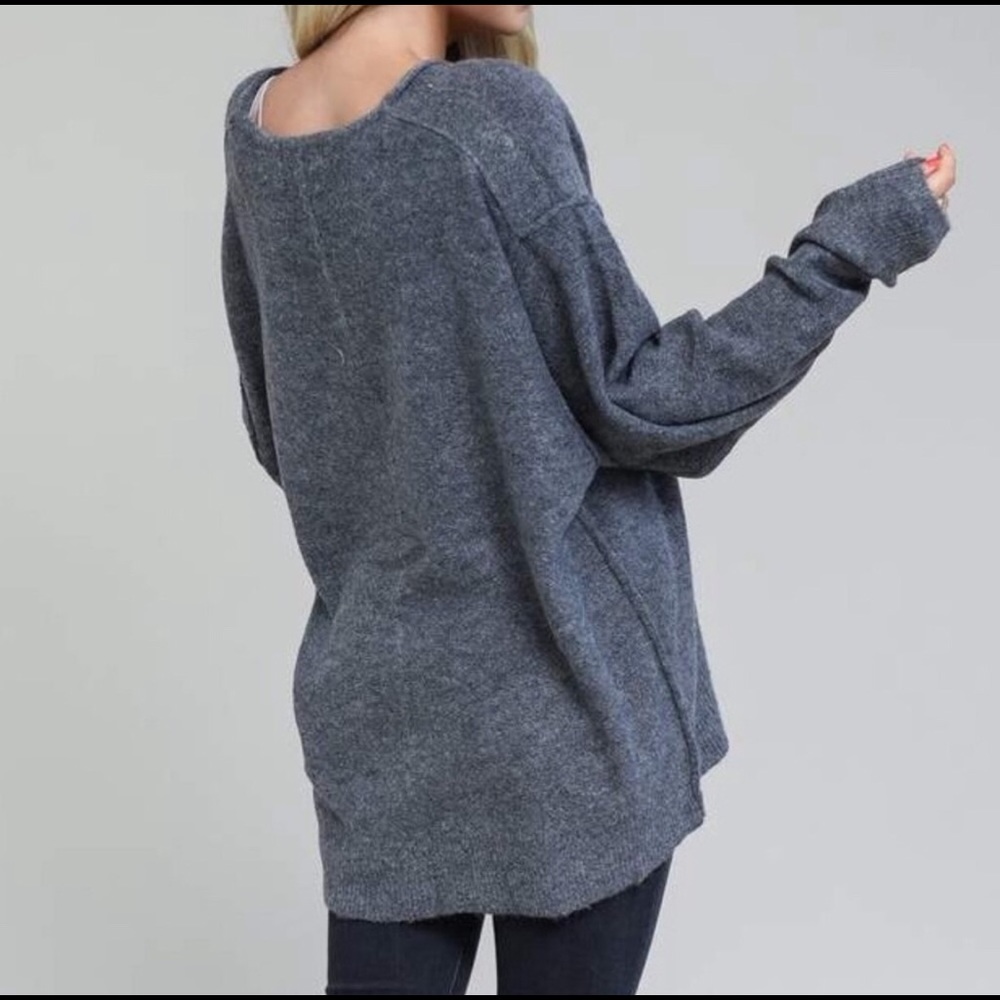 The Ultimate Grandpa Button Cardigan Charcoal - Picture 3 of 12